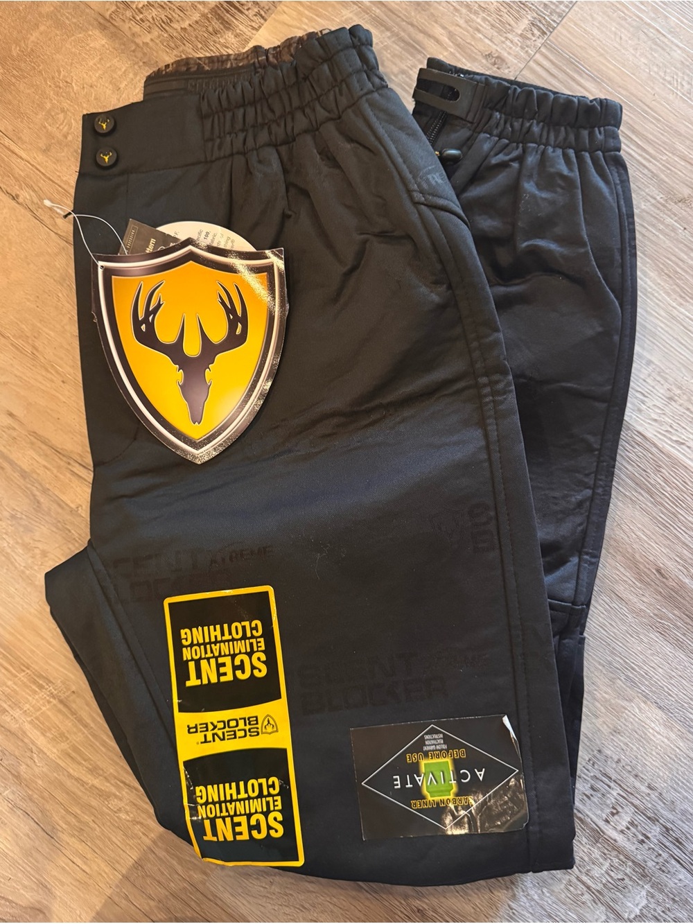 SCENT BLOCKER XTREME Hunting Pants, Black, ScenTek, Activated Carbon, LG